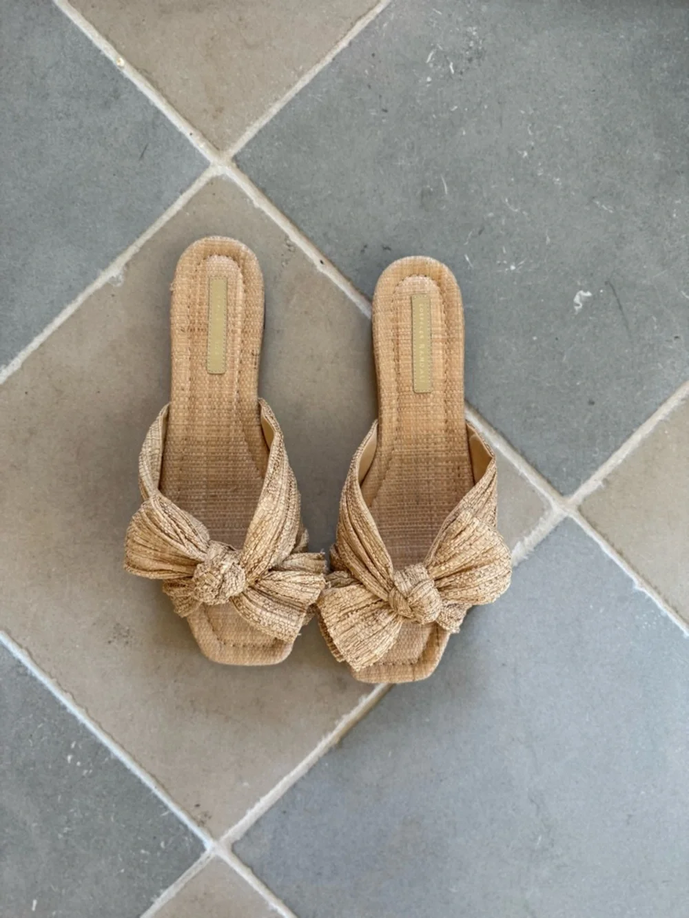 Loeffler Randall Daphne Natural Slide Sandal. 8.5. - Picture 3 of 5